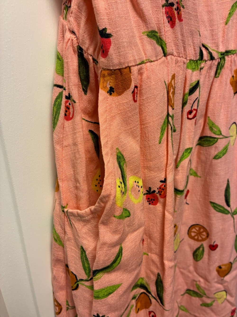 Pinkish Fruit Print Sundress - Picture 8 of 16